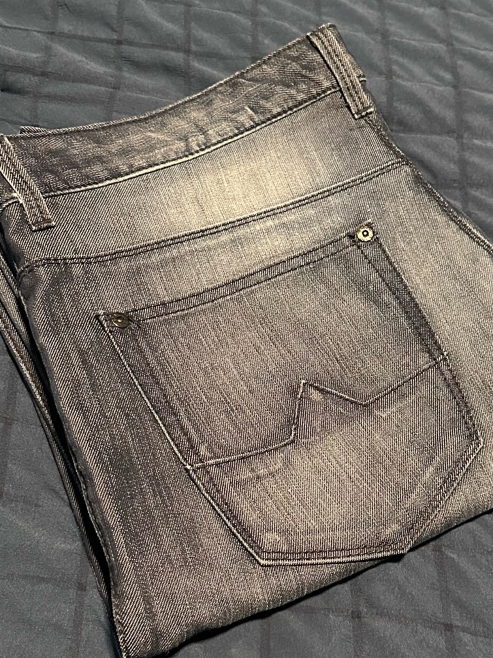 INC International Concepts Men's Washed Blue Slim Jeans